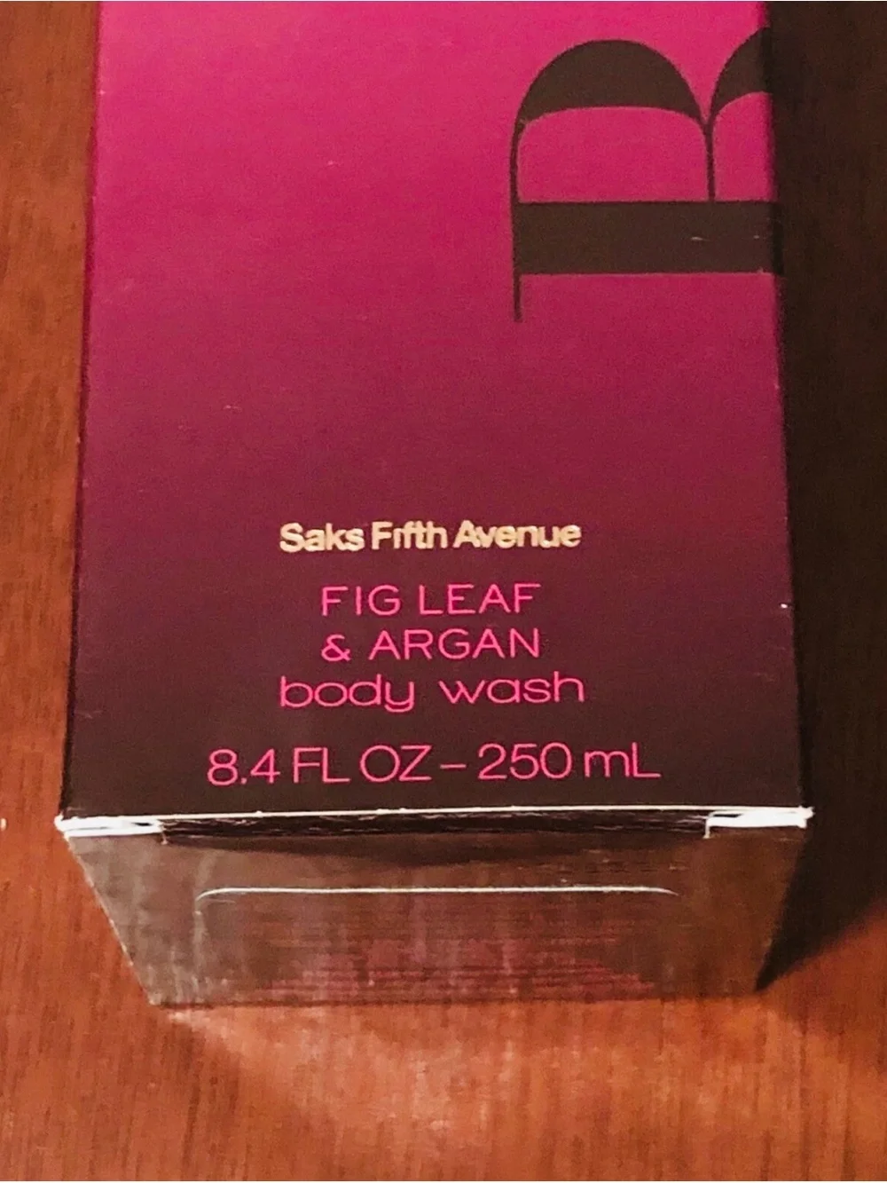 Saks Fifth Avenue Fig Leaf & Argan Body Wash - Hot Pink Ombre